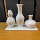 Silea white ceramic trio
