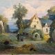 Pendant of HST Paintings "Animated farmyard" Paul DEVILLERS (XIX-XX)