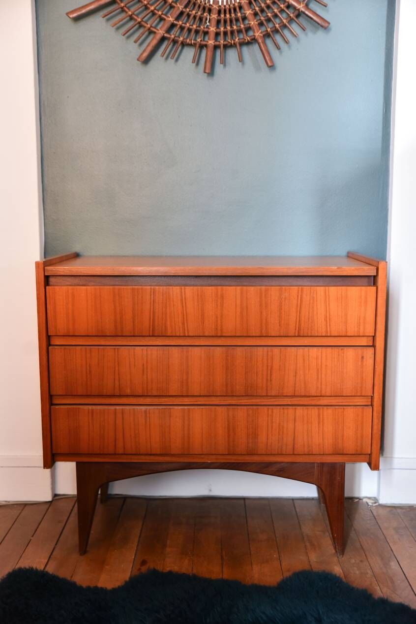 Scandinavian hairdresser 60s teak