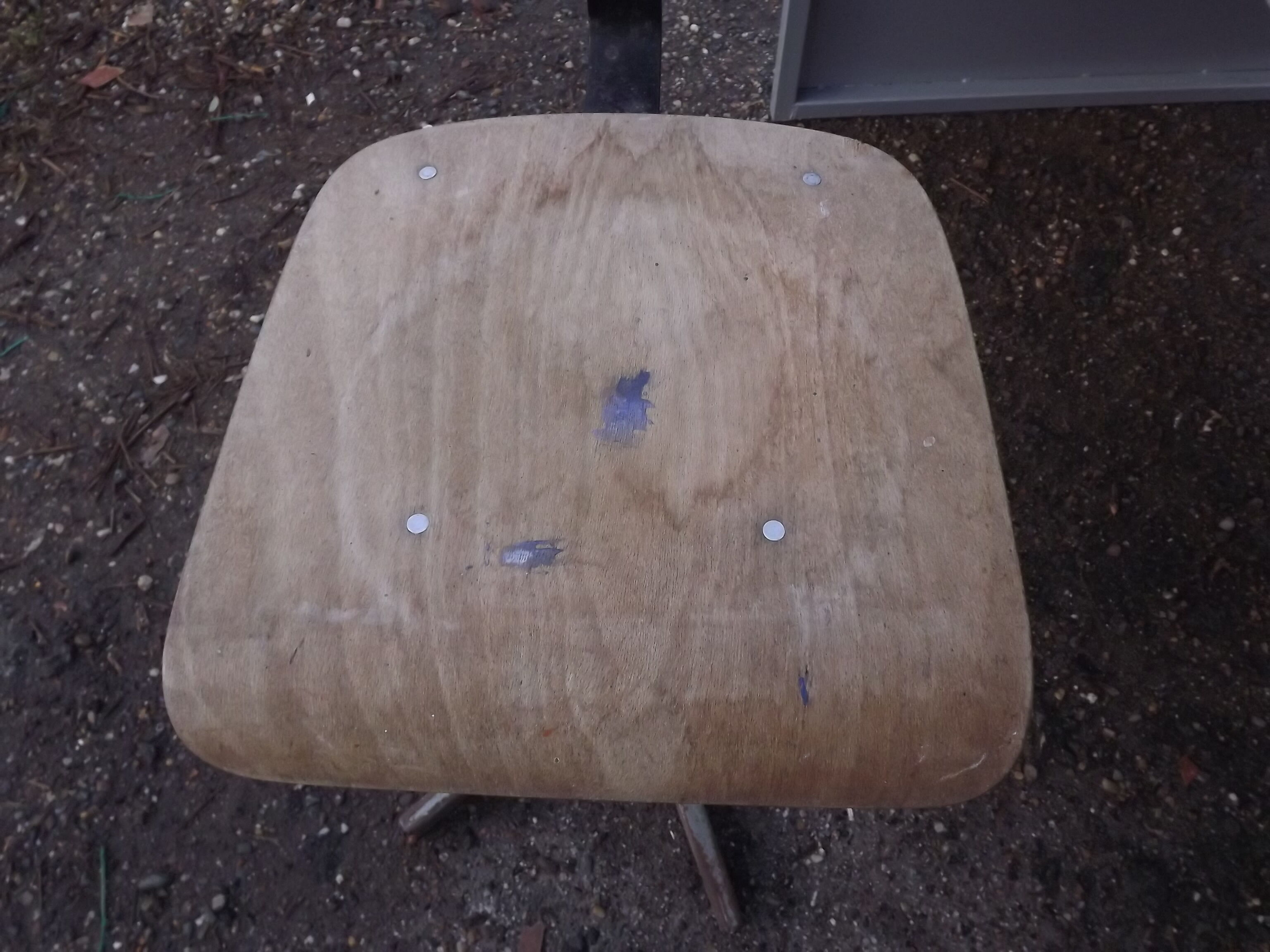 Industrial iron desk and Chair