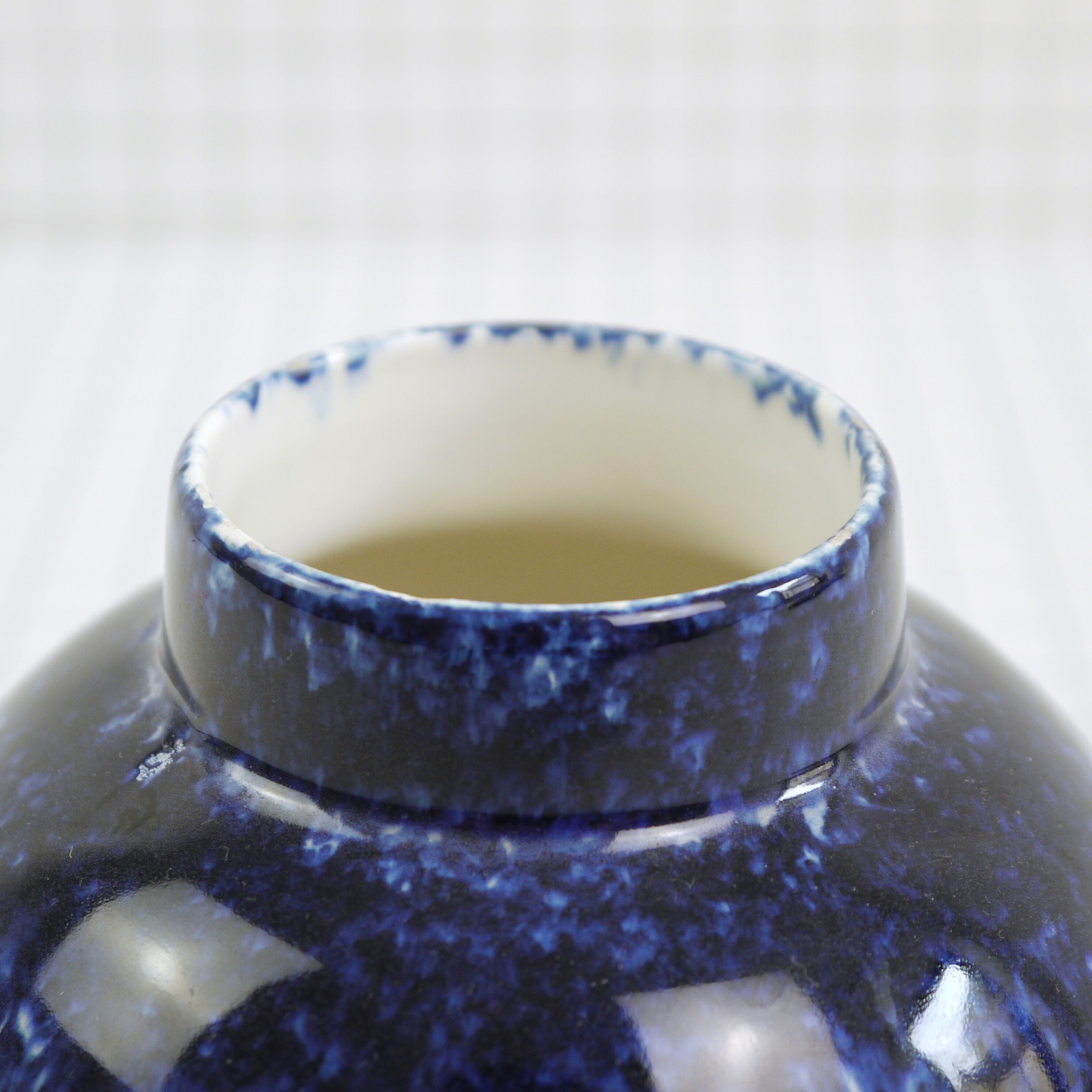 Blue ceramic vase