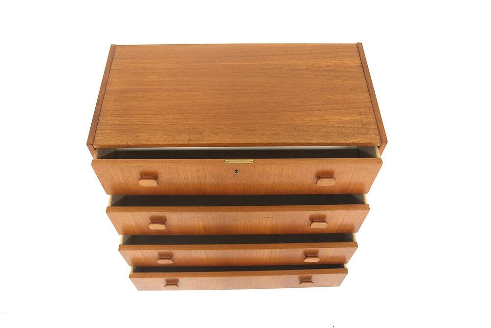 Scandinavian teak chest of drawers, Sweden, 1960.