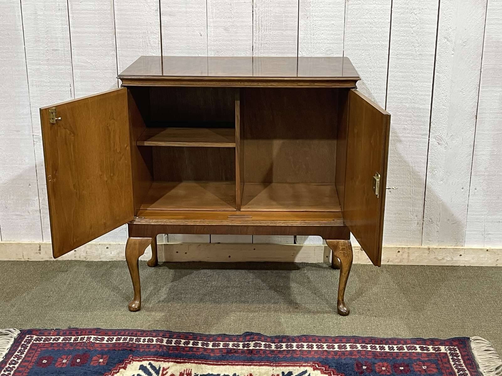 1950s English walnut buffet