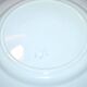 MONTEREAU Set of 12 old scalloped flat plates Pastel blue opaque earthenware 1820-30