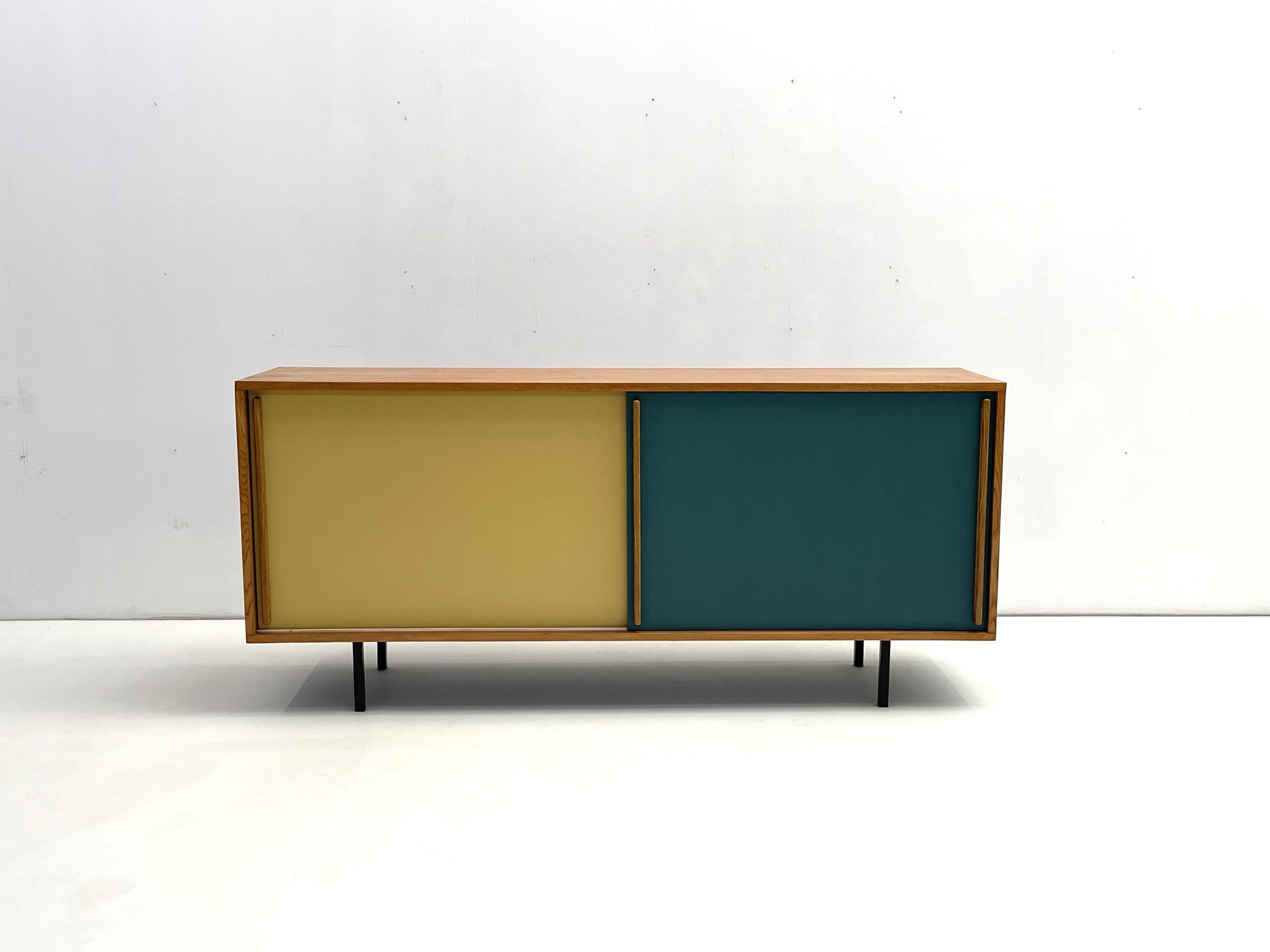Belgium oak customized sideboard from 1960's