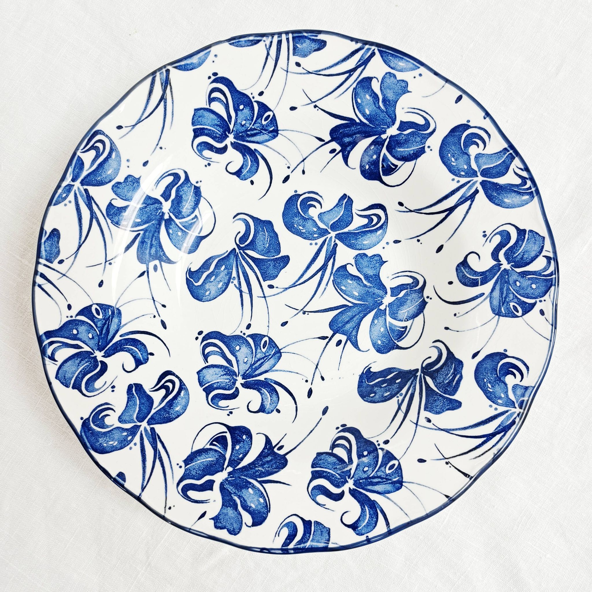 Set of 3 hollow plates Royal Tudor Orchid by Grindley