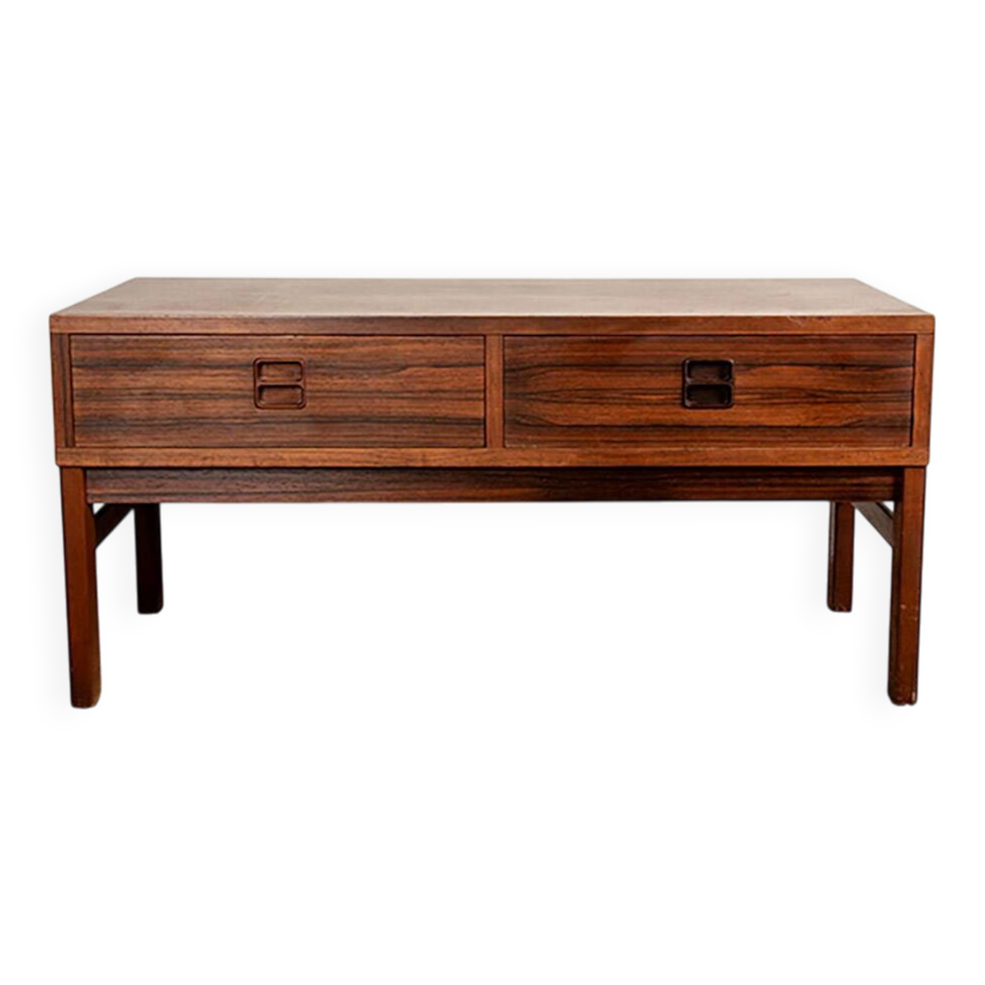 Small chest of drawers, hall or occasional furniture, Danish in rosewood.