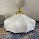 Vintage white opaline wall lamp