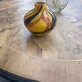 Round burr walnut coffee table