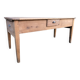 Antique solid cherry farmhouse table with 3 drawers and 1 pull out.