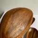 4 teak cups