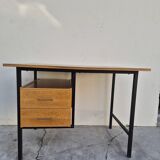 Vintage modernist design oak desk 1950s