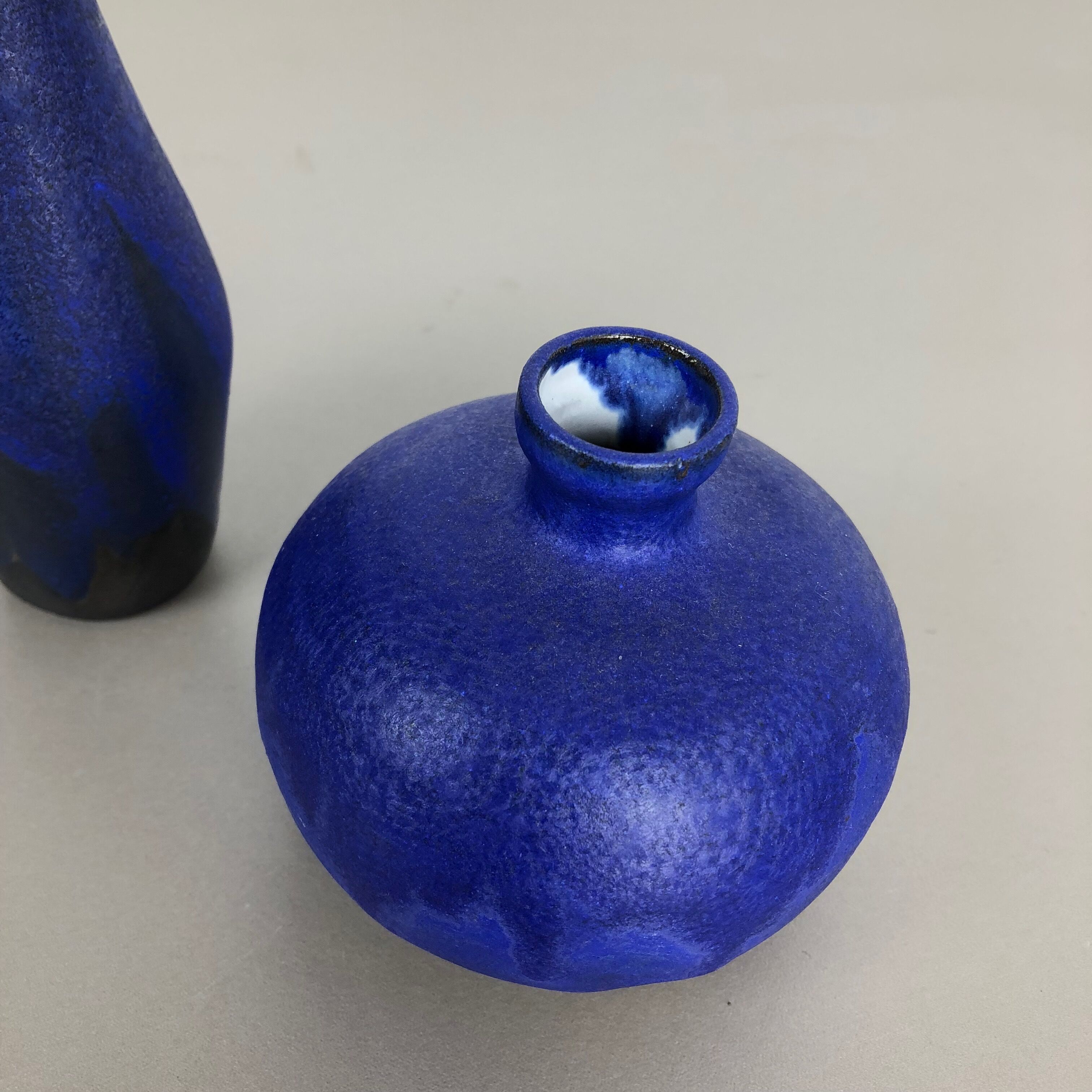 Set of 3 ceramic studio pottery vase by Gerhard Liebenthron, Germany, 1960s