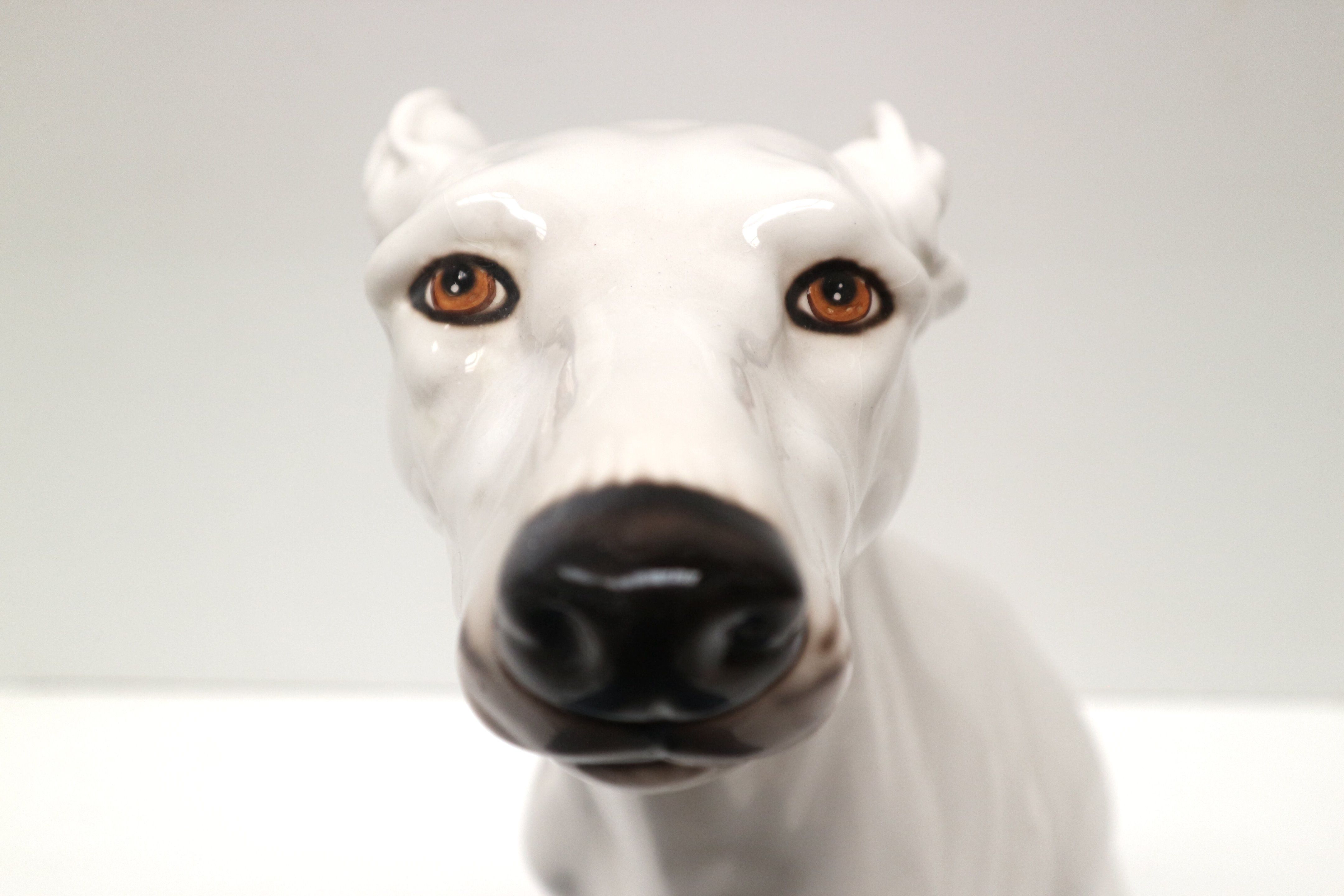 Vintage Italian design hand painted ceramic dog