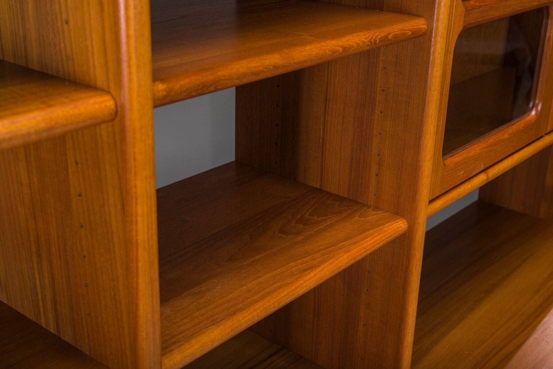 Mid-century modern Danish modular teak wall unit from Dyrlund, Denmark, 1970s