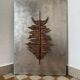 Brutalist bronze sculpture painting from the 70s
