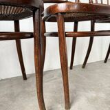 Set of 4 Fischel cane bistro chairs