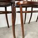 Set of 4 Fischel caned bistro chairs