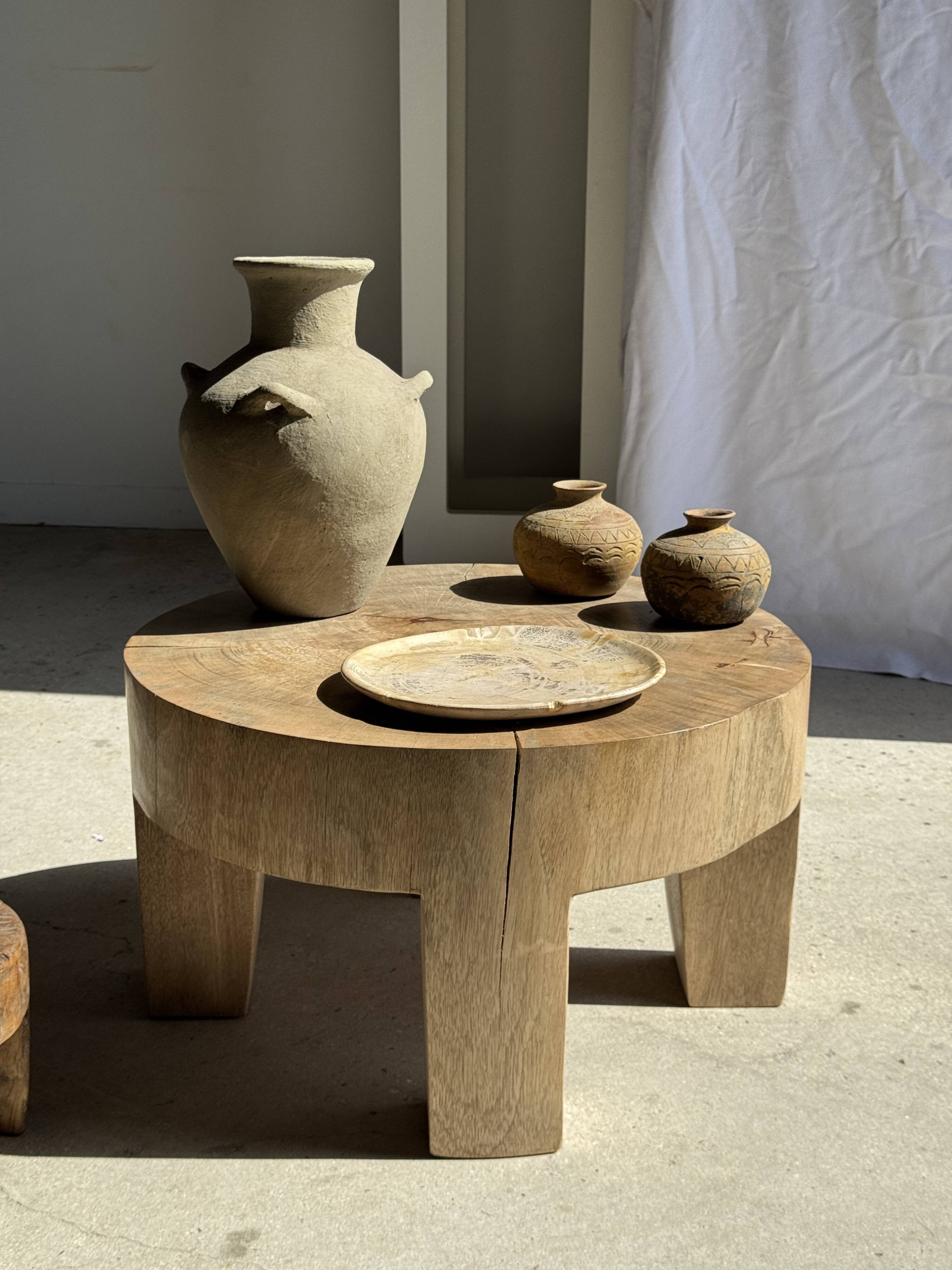 Oval petrified wood dish or bowl with grey edges D28x24 -3779