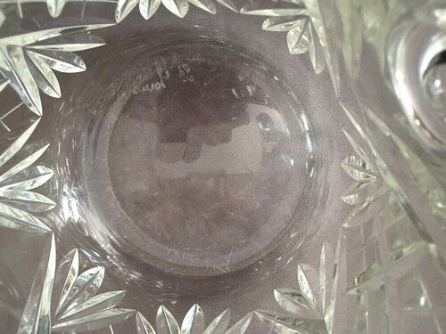 Crystal champagne bucket from st louis modele chantilly