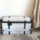 Restored old white cerused chest.
