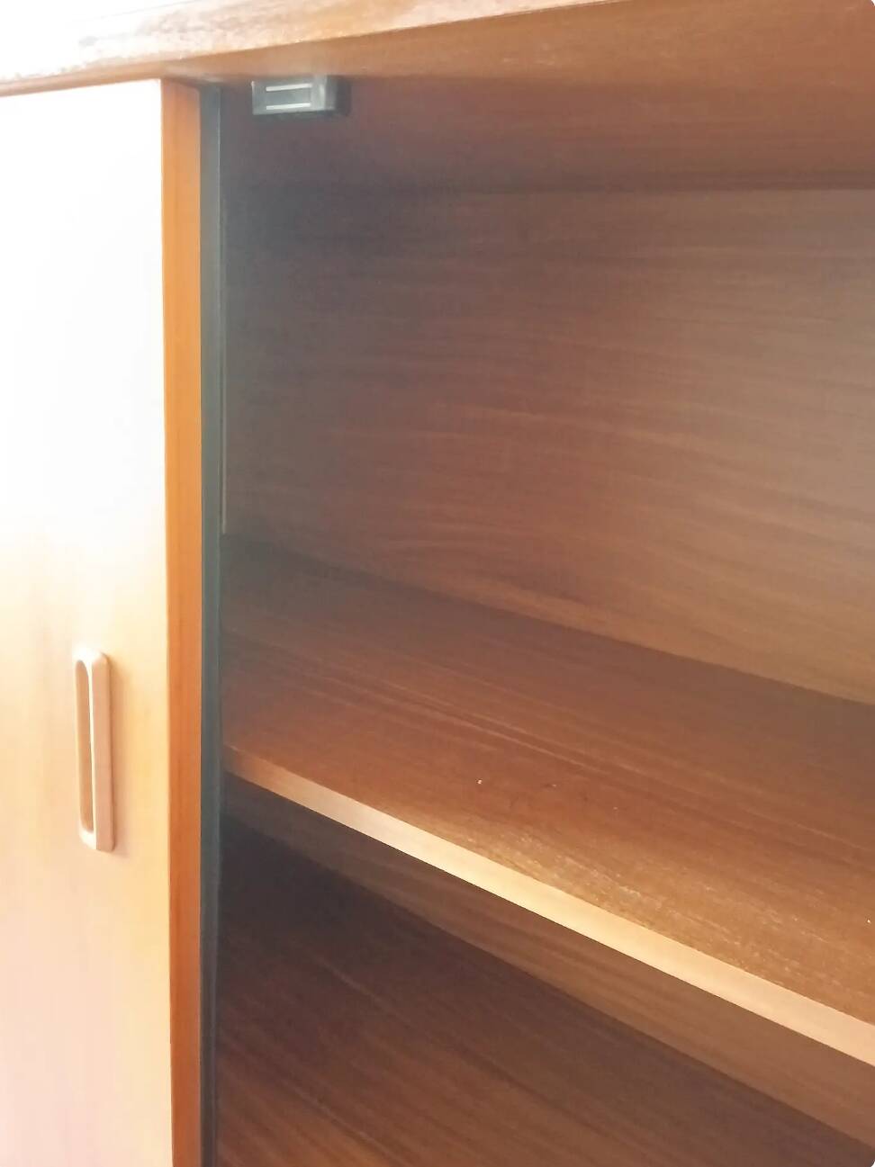 Sideboard library in Scandinavian style made of teak.