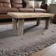 Vintage coffee table in sturdy wood / coffee table
