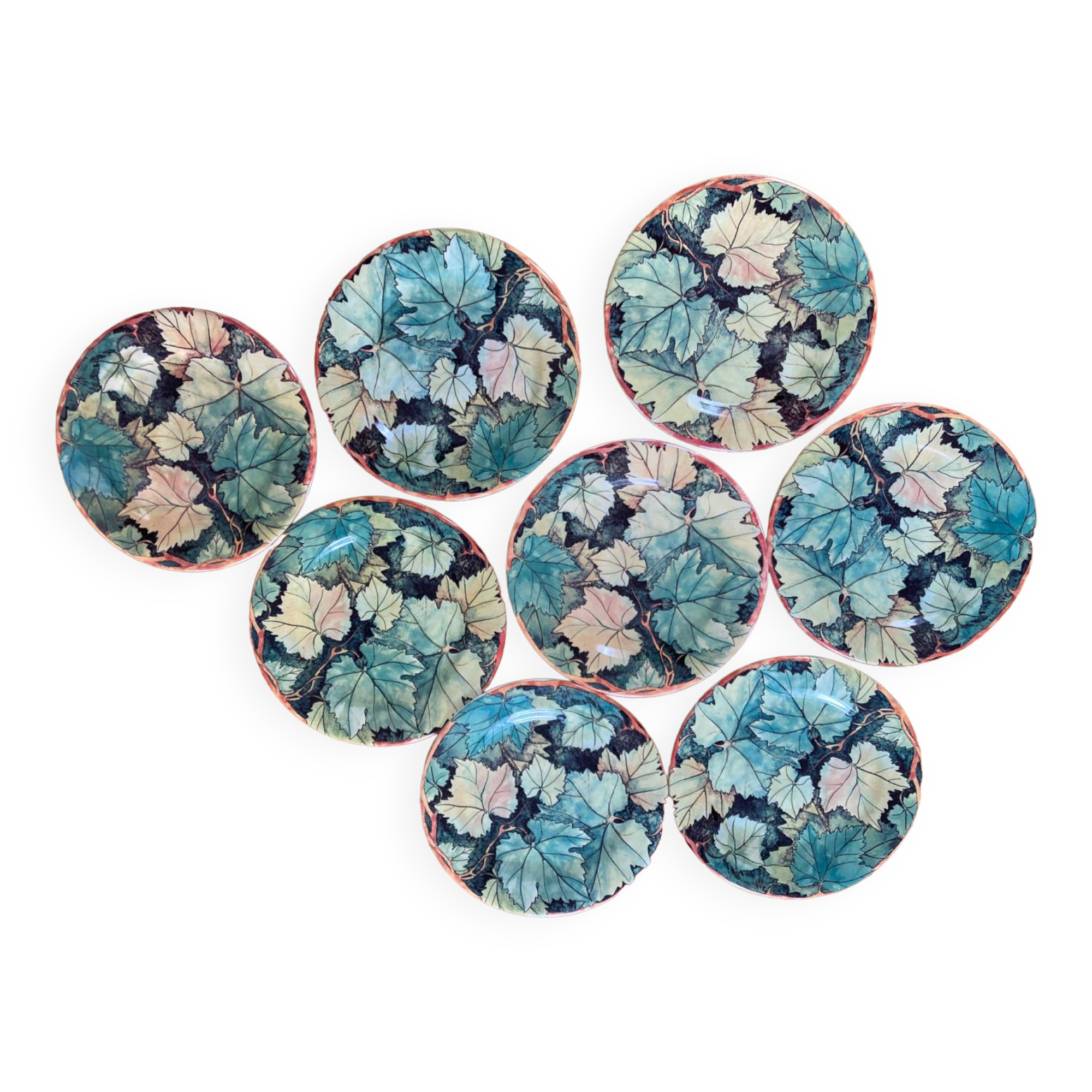 Plates Gien Vintage foliage