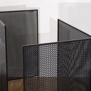 Pair of trellis, vintage perforated metal screen