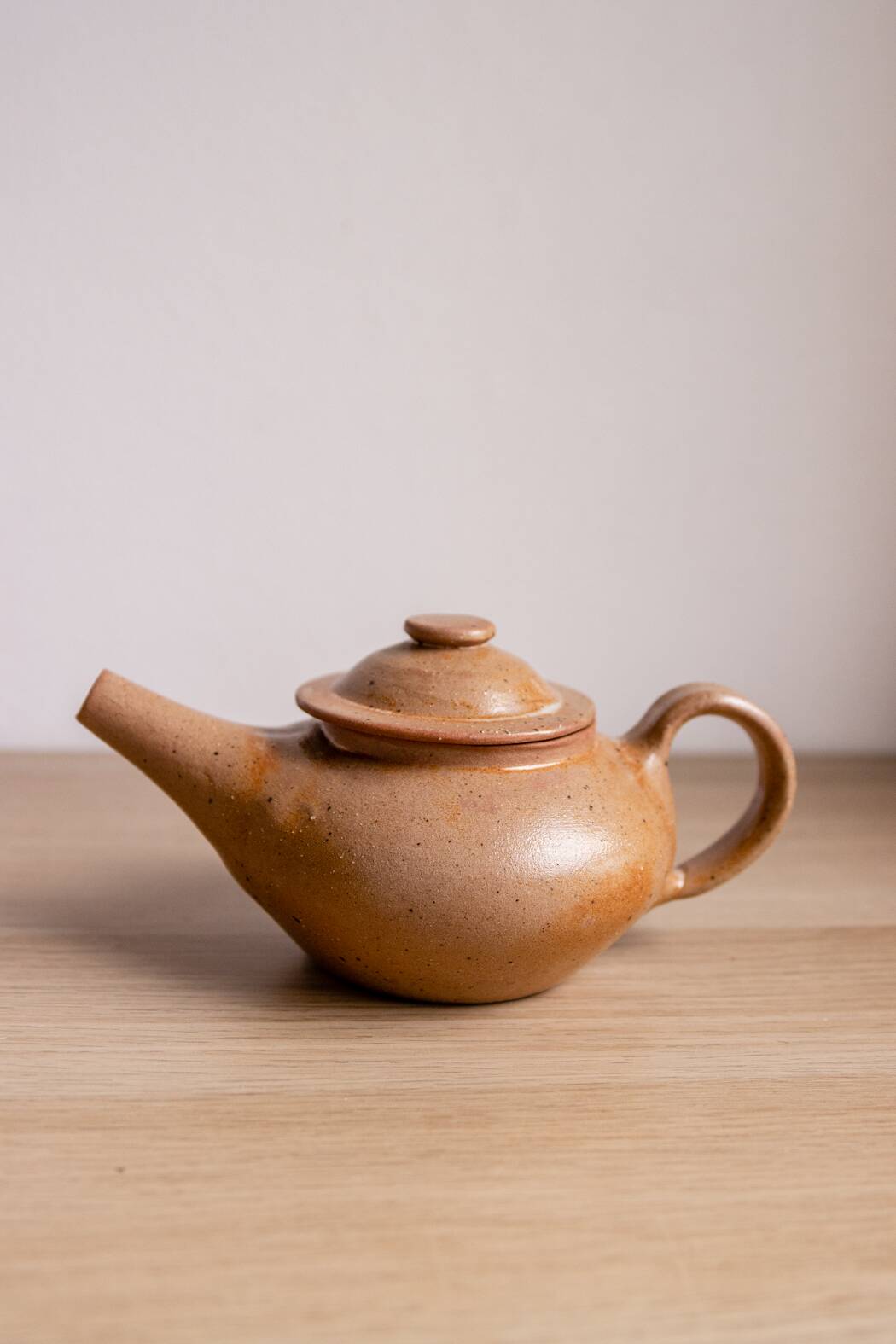 Théière Artisanale en Grès Moucheté
