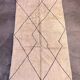 Tapis Marocain Beni M'Rirt blanc - 174 x 301 cm