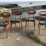 Set of 4 vintage chairs Scandinavian spirit
