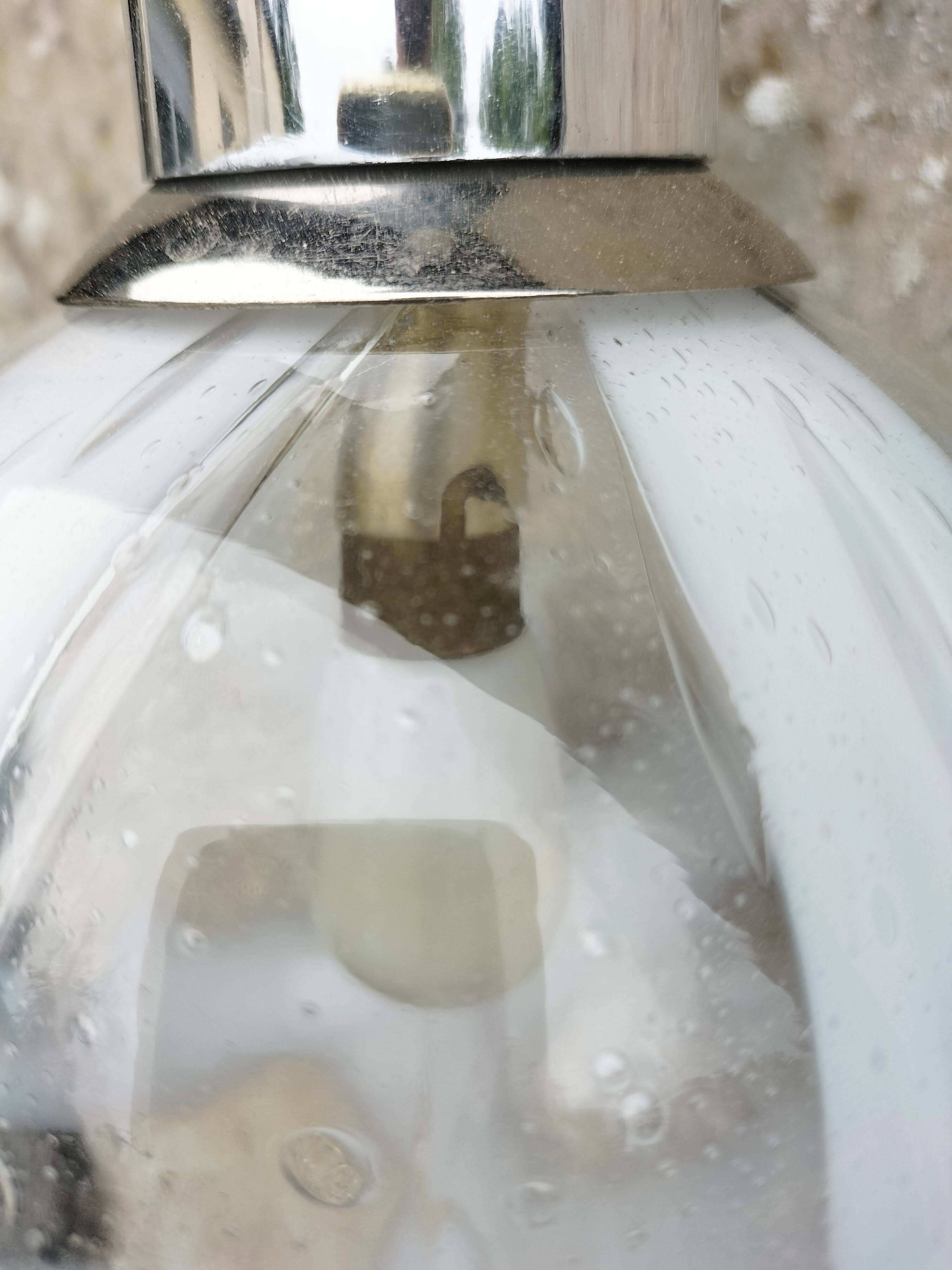Suspension en verre vintage