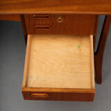 Danish vintage teak design desk by svend age madsen for hp hansen, 1960s