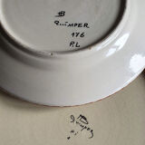 Plat et assiette Quimper HB