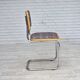 1970s, set of 4 pcs Italian dining chairs in Bauhaus style.
