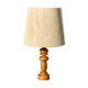 Turned wood lamp with 600mm rope shade