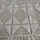 White cotton bed cover, Old crochet bed throw, white cotton bed cover