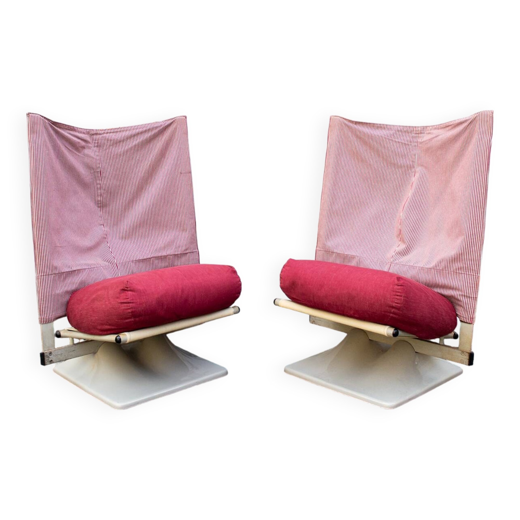 Paire de fauteuils modèle AEO par Archizoom Associati pour Cassina, 1973