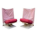 Paire de fauteuils modèle AEO par Archizoom Associati pour Cassina, 1973