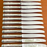 Christofle Malmaison, 12 cheese dessert knives 19.5 cm
