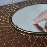 Retractable sun mirror, 34x27 cm