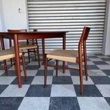 Set of 5 chairs from the 50s designed by Georg Leowald