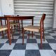 Set of 5 chairs from the 1950s designed by Georg Leowald.