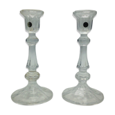 Pair of candlesticks in d'Arques crystal