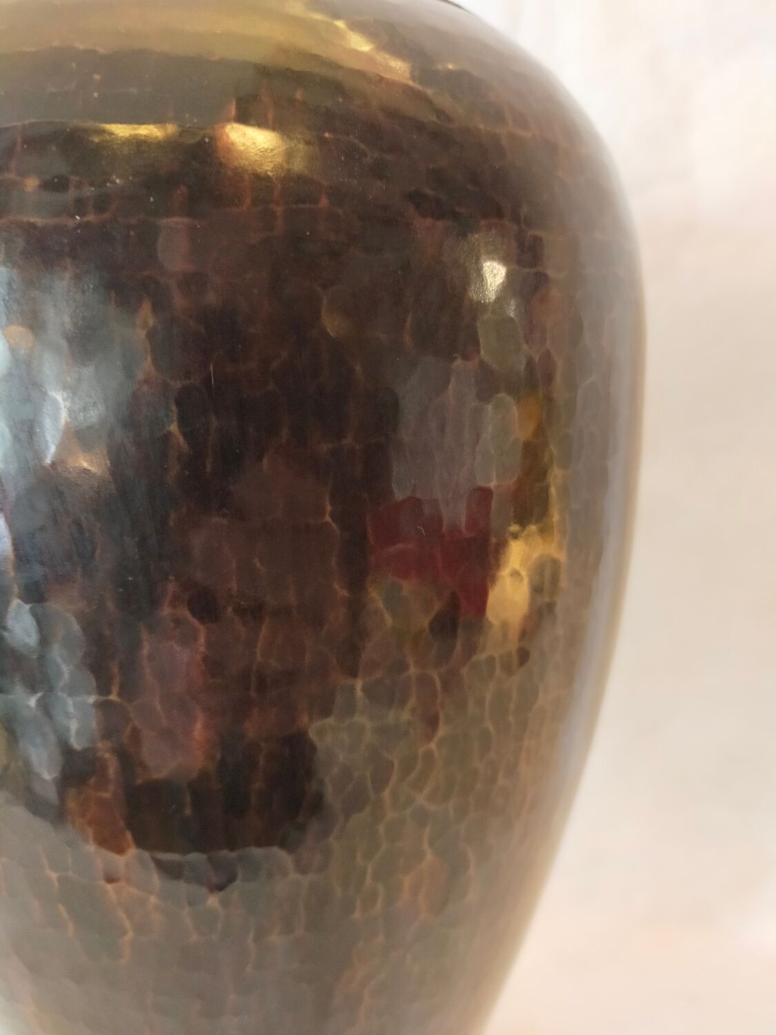 Brassware vase by Hervé Wahlen