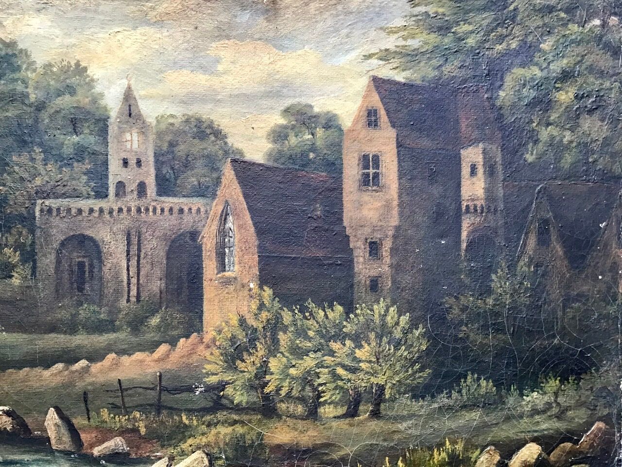 Landscape, oil on canvas, 19th Century