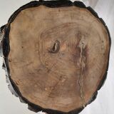 Stool Sofa tip brutalist brutalist log vintage wood