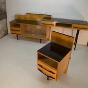 Modular set of table, night stand and chest of drawers by M. Pozar, 1960s