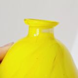 2 flacons art déco en verre jaune et marron Franz Welz